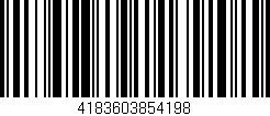 Código de barras (EAN, GTIN, SKU, ISBN): '4183603854198'