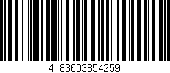 Código de barras (EAN, GTIN, SKU, ISBN): '4183603854259'
