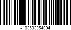 Código de barras (EAN, GTIN, SKU, ISBN): '4183603854884'
