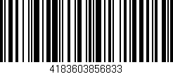 Código de barras (EAN, GTIN, SKU, ISBN): '4183603856833'