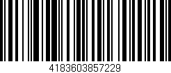 Código de barras (EAN, GTIN, SKU, ISBN): '4183603857229'