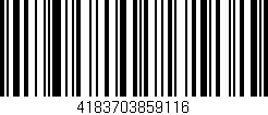 Código de barras (EAN, GTIN, SKU, ISBN): '4183703859116'