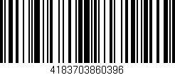 Código de barras (EAN, GTIN, SKU, ISBN): '4183703860396'