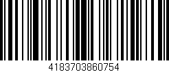 Código de barras (EAN, GTIN, SKU, ISBN): '4183703860754'