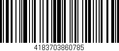 Código de barras (EAN, GTIN, SKU, ISBN): '4183703860785'