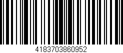 Código de barras (EAN, GTIN, SKU, ISBN): '4183703860952'