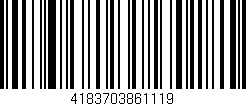 Código de barras (EAN, GTIN, SKU, ISBN): '4183703861119'