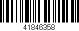 Código de barras (EAN, GTIN, SKU, ISBN): '41846358'