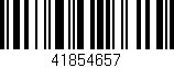 Código de barras (EAN, GTIN, SKU, ISBN): '41854657'