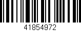 Código de barras (EAN, GTIN, SKU, ISBN): '41854972'