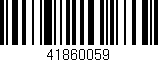 Código de barras (EAN, GTIN, SKU, ISBN): '41860059'