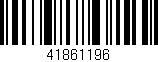 Código de barras (EAN, GTIN, SKU, ISBN): '41861196'