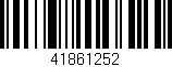Código de barras (EAN, GTIN, SKU, ISBN): '41861252'