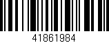 Código de barras (EAN, GTIN, SKU, ISBN): '41861984'