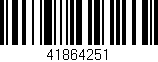 Código de barras (EAN, GTIN, SKU, ISBN): '41864251'