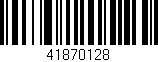 Código de barras (EAN, GTIN, SKU, ISBN): '41870128'