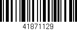 Código de barras (EAN, GTIN, SKU, ISBN): '41871129'