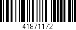 Código de barras (EAN, GTIN, SKU, ISBN): '41871172'