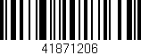 Código de barras (EAN, GTIN, SKU, ISBN): '41871206'