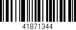 Código de barras (EAN, GTIN, SKU, ISBN): '41871344'