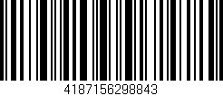 Código de barras (EAN, GTIN, SKU, ISBN): '4187156298843'