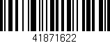 Código de barras (EAN, GTIN, SKU, ISBN): '41871622'