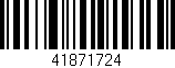 Código de barras (EAN, GTIN, SKU, ISBN): '41871724'