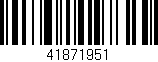 Código de barras (EAN, GTIN, SKU, ISBN): '41871951'