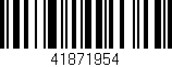 Código de barras (EAN, GTIN, SKU, ISBN): '41871954'