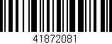 Código de barras (EAN, GTIN, SKU, ISBN): '41872081'