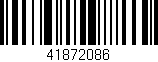 Código de barras (EAN, GTIN, SKU, ISBN): '41872086'