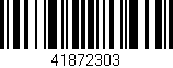 Código de barras (EAN, GTIN, SKU, ISBN): '41872303'