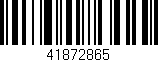 Código de barras (EAN, GTIN, SKU, ISBN): '41872865'