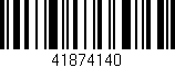 Código de barras (EAN, GTIN, SKU, ISBN): '41874140'