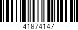 Código de barras (EAN, GTIN, SKU, ISBN): '41874147'