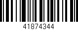 Código de barras (EAN, GTIN, SKU, ISBN): '41874344'