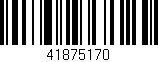 Código de barras (EAN, GTIN, SKU, ISBN): '41875170'