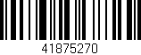 Código de barras (EAN, GTIN, SKU, ISBN): '41875270'