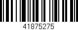 Código de barras (EAN, GTIN, SKU, ISBN): '41875275'