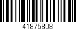 Código de barras (EAN, GTIN, SKU, ISBN): '41875808'