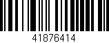Código de barras (EAN, GTIN, SKU, ISBN): '41876414'