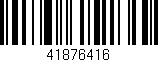 Código de barras (EAN, GTIN, SKU, ISBN): '41876416'