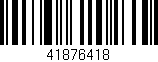 Código de barras (EAN, GTIN, SKU, ISBN): '41876418'