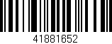 Código de barras (EAN, GTIN, SKU, ISBN): '41881652'