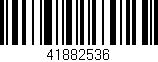Código de barras (EAN, GTIN, SKU, ISBN): '41882536'