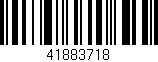 Código de barras (EAN, GTIN, SKU, ISBN): '41883718'