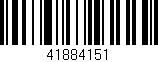 Código de barras (EAN, GTIN, SKU, ISBN): '41884151'