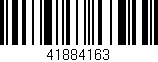 Código de barras (EAN, GTIN, SKU, ISBN): '41884163'