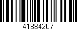 Código de barras (EAN, GTIN, SKU, ISBN): '41884207'