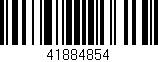 Código de barras (EAN, GTIN, SKU, ISBN): '41884854'